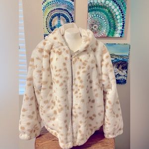 Plus Size Womans Faux Fur Jacket